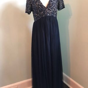 Maternity sequin dress